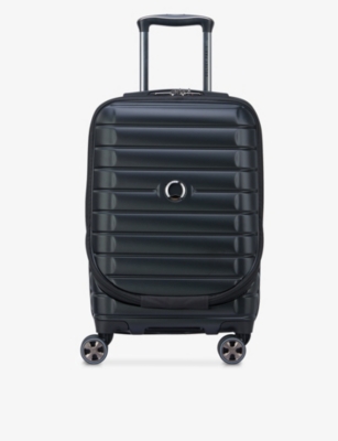 Shop Delsey Black Shadow 5.0 4-wheel Expandable Polypropylene Hard Cabin Suitcase