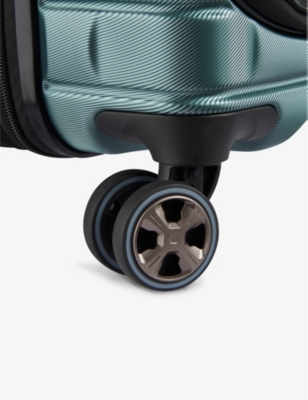 Delsey Green Shadow 5.0 4-wheel Expandable Polypropylene Hard Cabin Suitcase 55cm In Green