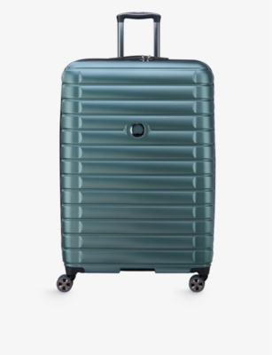 Delsey Shadow 5.0 4-wheel Xl Expandable Polypropylene Hard Check-in Suitcase 82cm In Green