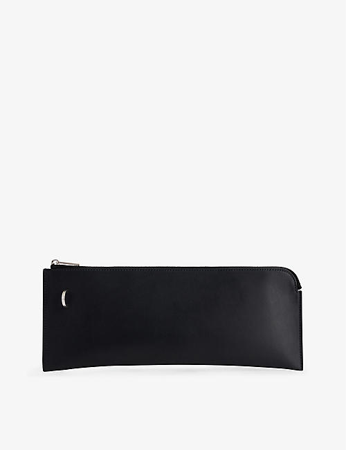 RICK OWENS: Brand-debossed leather wallet