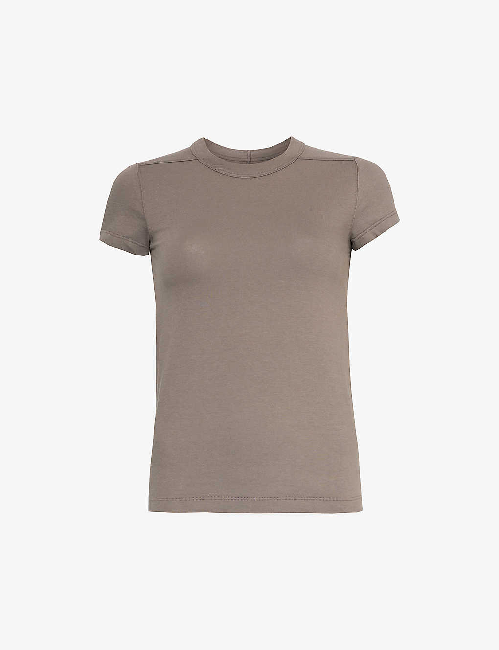Rick Owens Womens Dust Round-neck Regular-fit Cotton-jersey T-shirt In Grey
