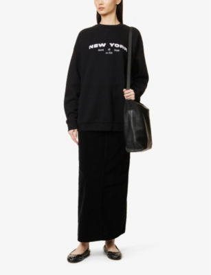 4TH & RECKLESS: Asha logo-embroidered cotton-jersey sweatshirt