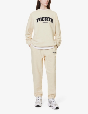 4TH & RECKLESS: Ferne brand-appliqué cotton-jersey sweatshirt