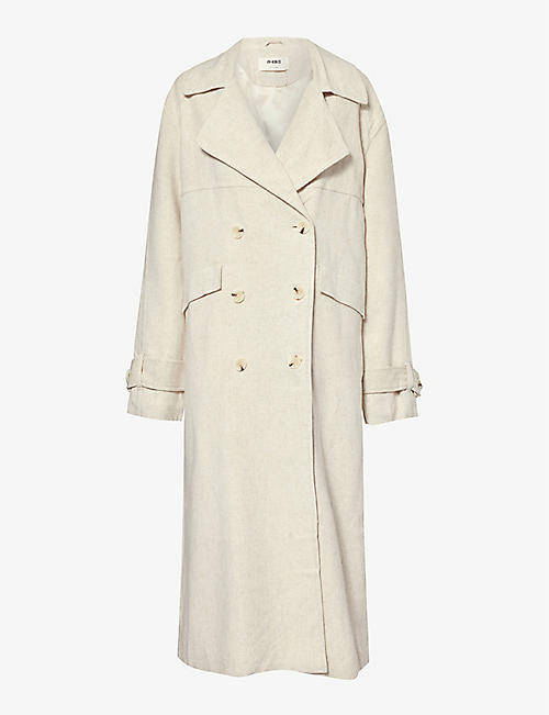 4TH & RECKLESS: Tanya double-breasted woven coat