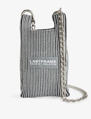 Lastframe Silver Kyoto Micro Knitted Shoulder Bag