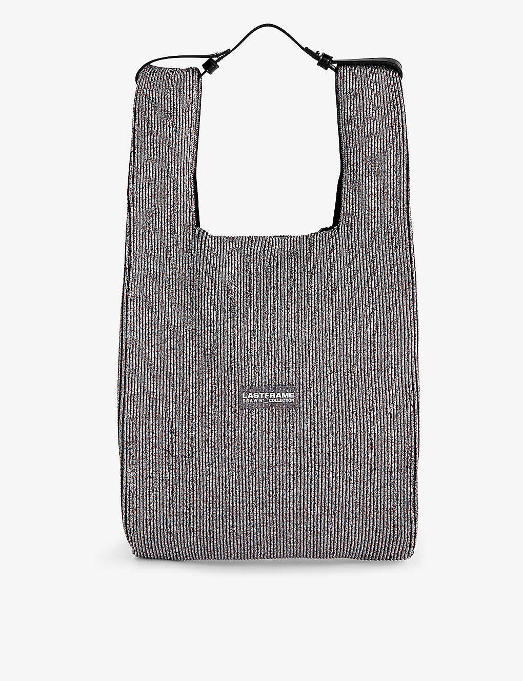 Lastframe Silver Multi Kyoto Metallic Knitted Shoulder Bag