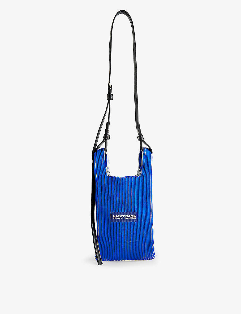 Lastframe Blue X Off White Kasane Market Mini Knitted Shoulder Bag