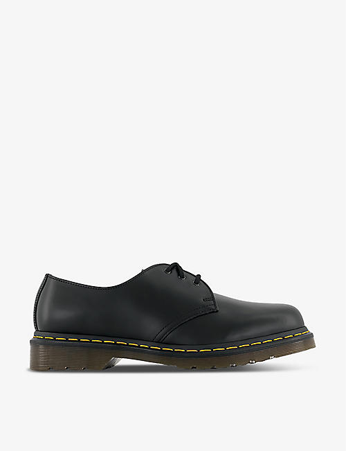 DR. MARTENS: 3-eyelet chunky-sole leather shoes