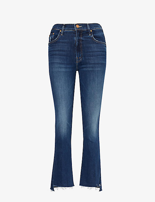 MOTHER: Insider mid-rise slim-fit denim-blend jeans