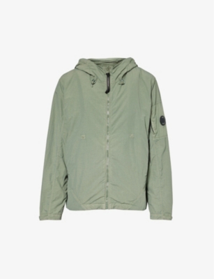 C.p. Company Reversible Hooded Jacket In Agave Green