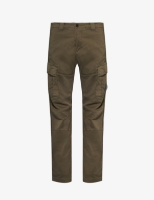 CP COMPANY: Mid-rise cargo-pocket stretch-cotton trousers