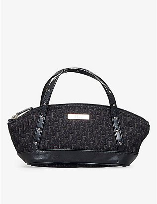 RESELFRIDGES: Dior Diorissimo Mini canvas top-handle bag