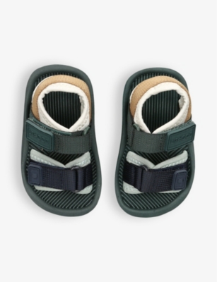 LIEWOOD: Kids' Monty brand-patch woven sandals