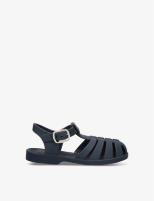 Shop Shoe The Bear Kids' Bre Caged Rubber Sandals In Navy