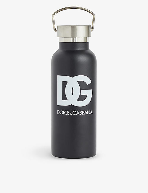 DOLCE & GABBANA: Brand-print stainless-steel water bottle