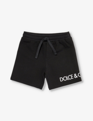 DOLCE & GABBANA: Palm brand-print stretch-cotton shorts 6-30 months