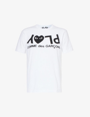 COMME DE GARCON PLAY: Reverse logo-print cotton-jersey T-shirt