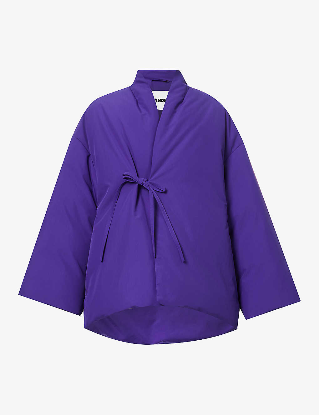 Jil Sander Womens Astro Purple Shawl-collar Padded-shell Jacket
