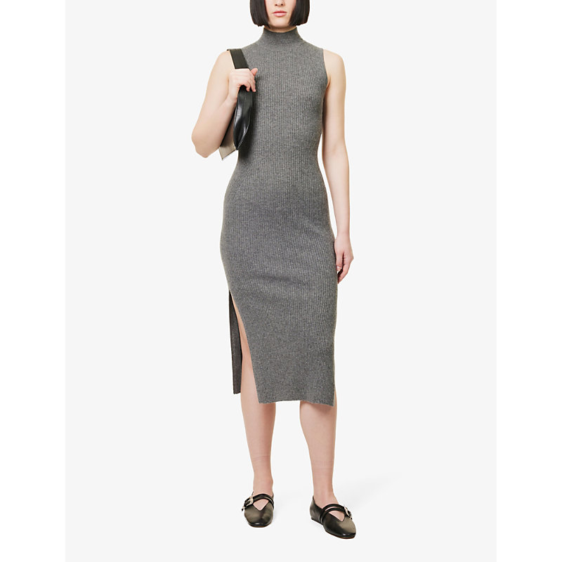 Shop Reformation Women's Thunder Ida Slim-fit Recycled Cashmere Knitted Midi Dress