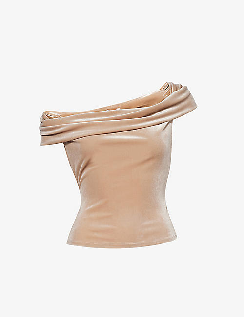 REFORMATION: Cello sleeveless stretch-woven top