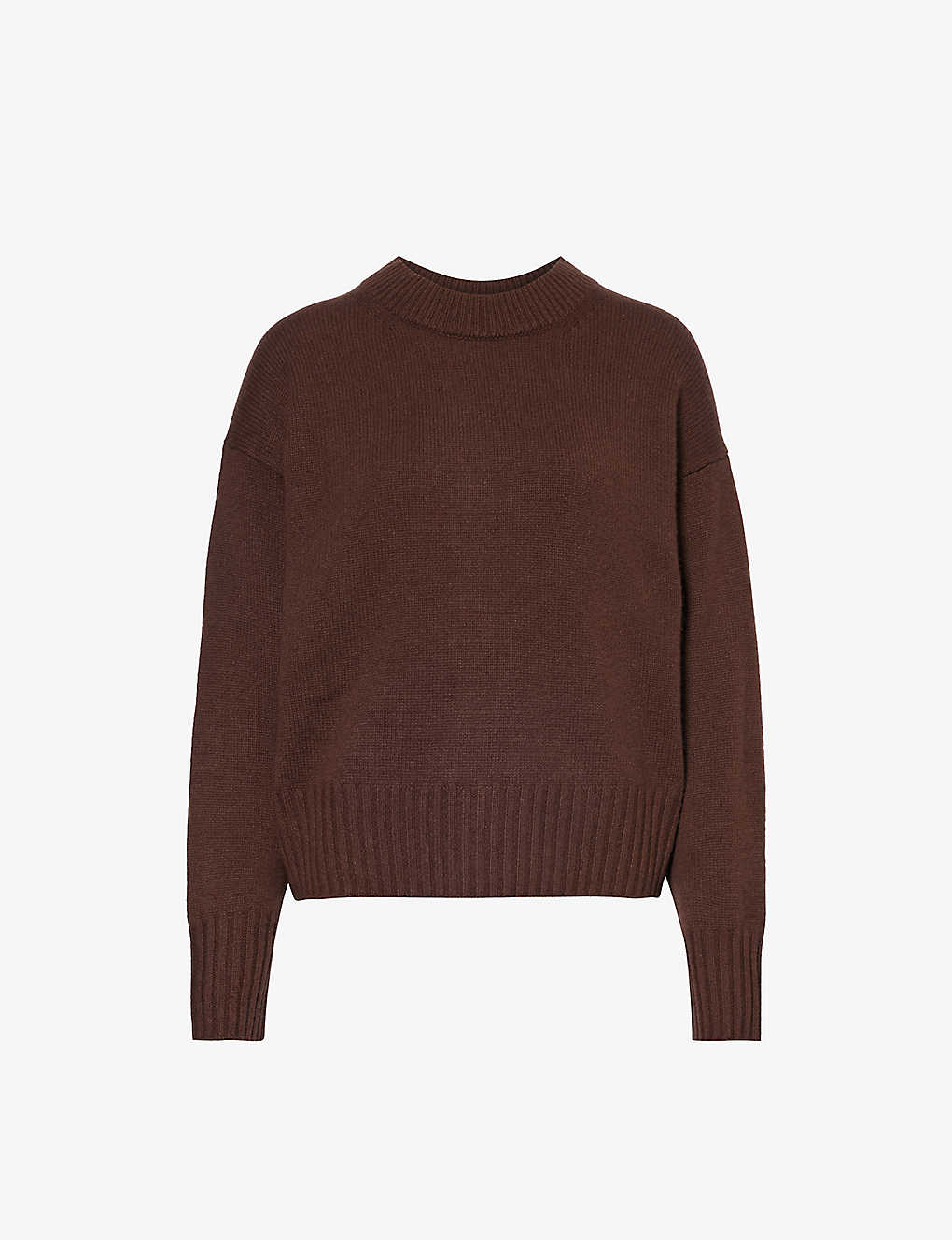 Reformation Womens Chestnut Sam Relaxed-fit Recycled-cashmere And Cashmere-blend Jumper