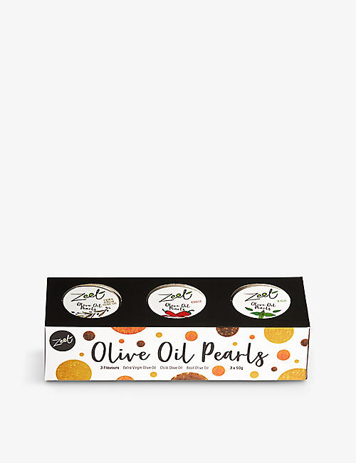 OILS: Zeet olive oil pearls gift set 150g