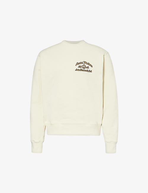 AMIRI: Brand-embellished crewneck cotton-jersey sweatshirt
