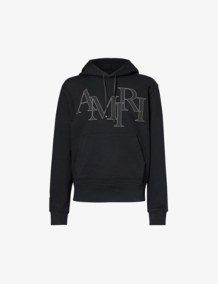 AMIRI: Logo-appliqué cotton-jersey hoody