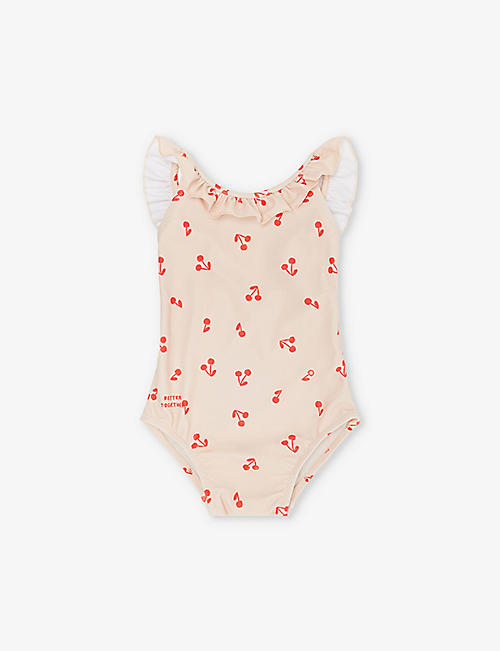 LIEWOOD: Kalie cherry-print stretch-recycled-polyester swimsuit 9 months-5 years