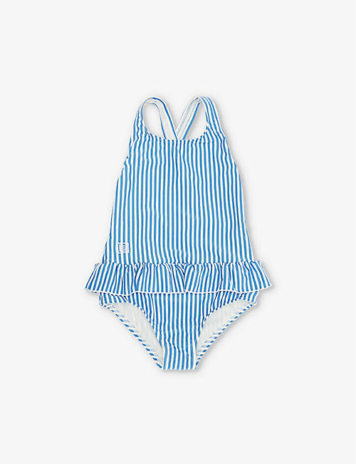 LIEWOOD: Amara striped stretch-woven swimsuit 18 months-5 years