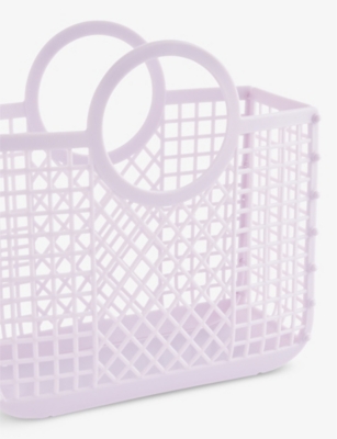 LIEWOOD: Samantha double-handle recycled polyethylene-bend basket bag