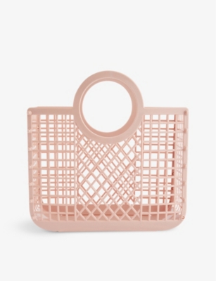 LIEWOOD: Samantha double-handle recycled polyethylene-bend basket bag