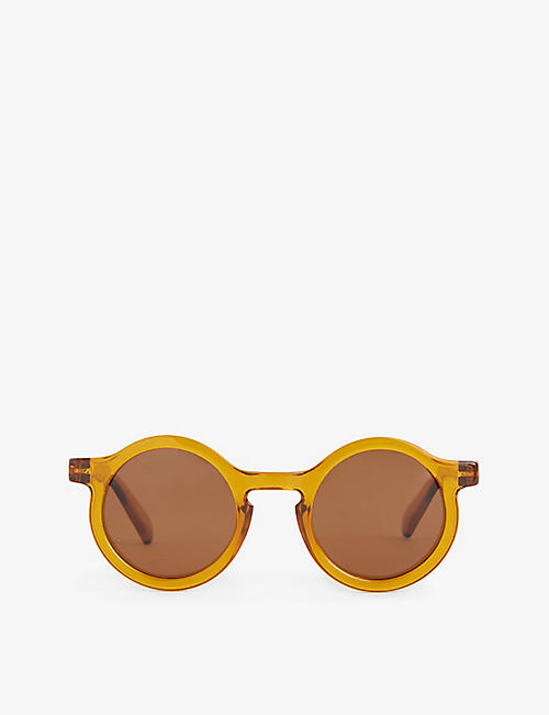 LIEWOOD: Darla round-frame recycled-polycarbonate sunglasses