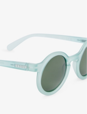 Shop Liewood Peppermint Lw16006 Darla Round-frame Recycled-polycarbonate Sunglasses