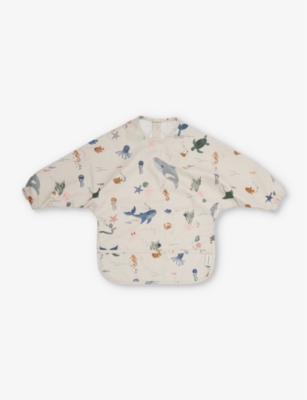 LIEWOOD: Graphic-print recycled-polyester cape bib