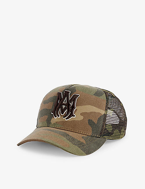 AMIRI: Branded camouflage-pattern cotton-canvas cap