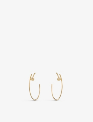 Cartier Womens Yellow Gold Juste Un Clou 18ct Yellow-gold And Diamond Earrings
