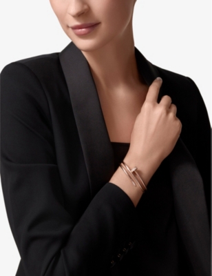 CARTIER: Juste un Clou 18ct rose gold and 0.51ct brilliant-cut diamond bracelet