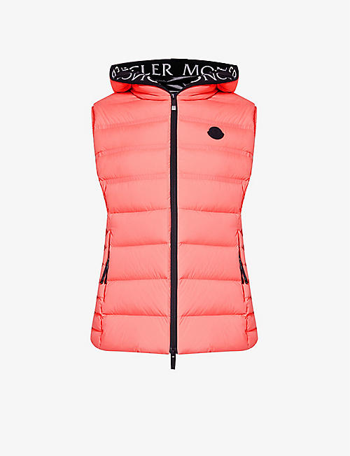 MONCLER: Aliterse brand-patch regular-fit shell-down vest