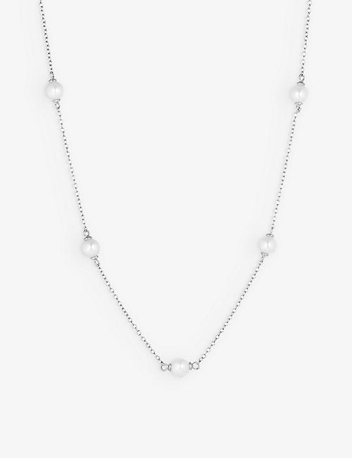 SIF JAKOBS: Padua Cinque sterling-silver and freshwater pearl necklace