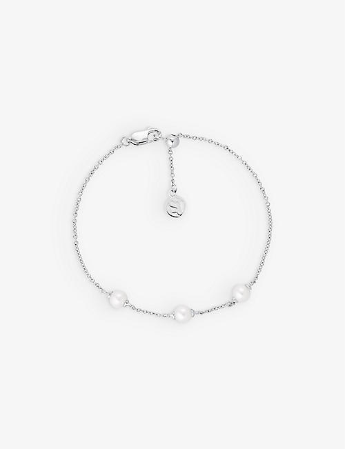 SIF JAKOBS: Padua Tre sterling-silver and freshwater pearl bracelet