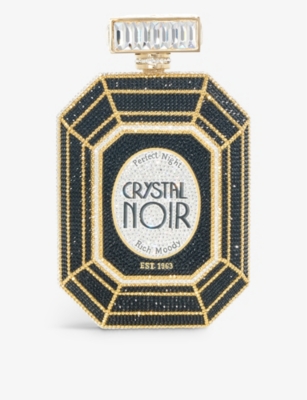 JUDITH LEIBER COUTURE: Perfume Bottle crystal-embellished metal clutch bag
