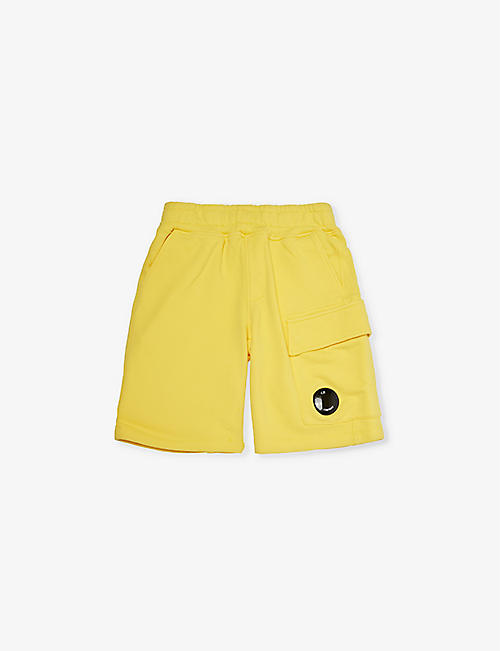 CP COMPANY: Patch-pocket regular-fit cotton-jersey shorts 6-12 years