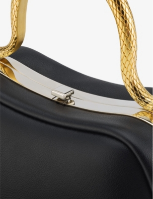 BVLGARI: Serpentine mini leather top-handle bag