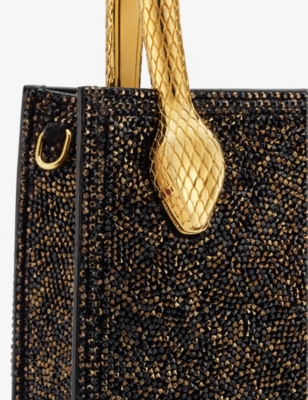 BVLGARI: Serpenti suede tote bag