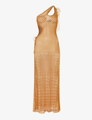 House Of Sunny Womens Ember Athena Cut-out Knitted Maxi Dress