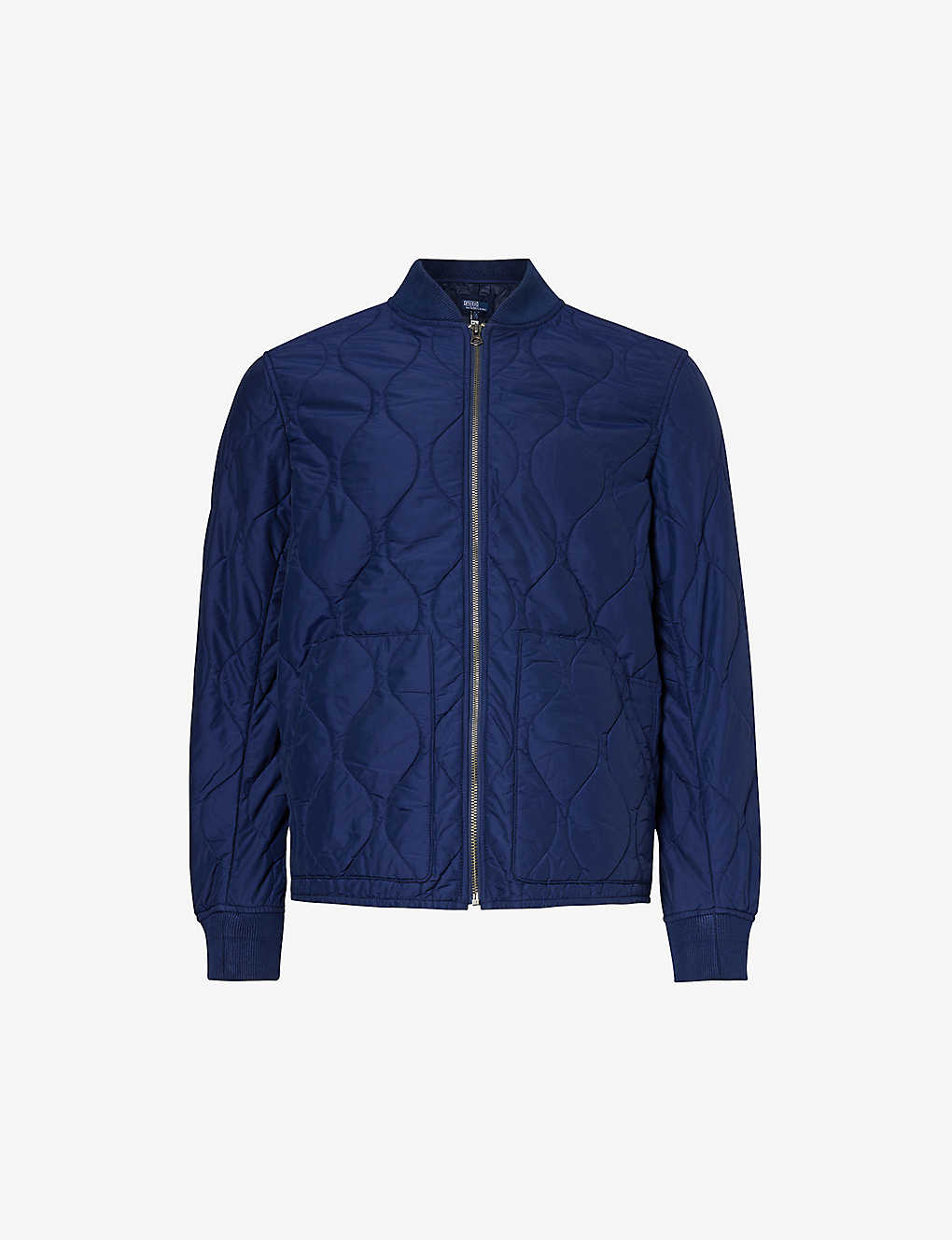 Shop Polo Ralph Lauren Men's Newport Navy Quilted Regular-fit Cotton-blend Jacket
