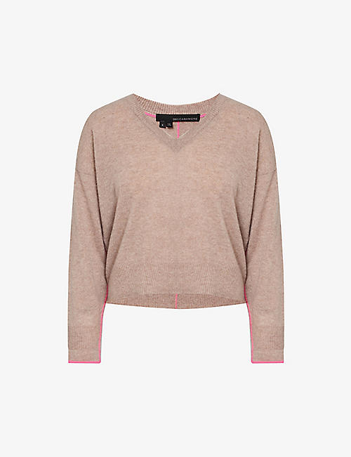 360 CASHMERE: Sylvie V-neck cashmere knitted jumper