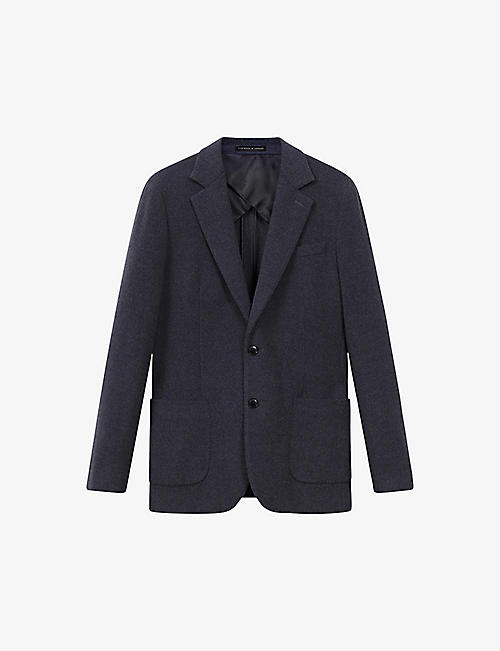 REISS: Freemans patch-pocket wool-blend blazer