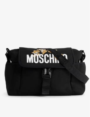 MOSCHINO: Toy Bear cotton-blend changing bag